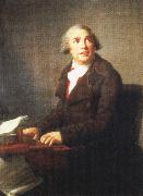 Johann Wolfgang von Goethe one of the most successful opera composers of his time,painted by elisadeth vigee lebrun oil